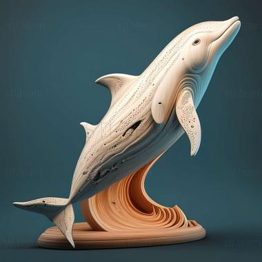 3D model Winter dolphin famous animal (STL)